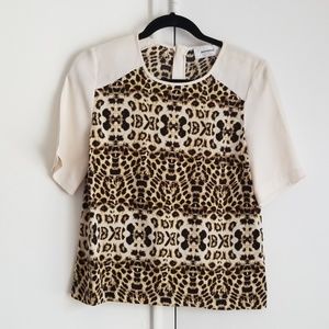 Gorgeous A.L.C. Silk Cheetah Blouse